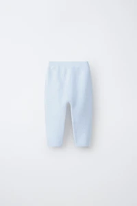 EMBROIDERED KNIT PANTS