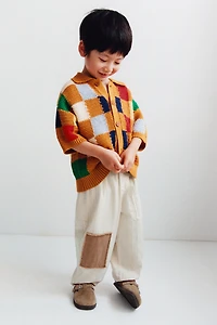 PANTALON BAGGY RUSTIQUE AVEC PIÈCES