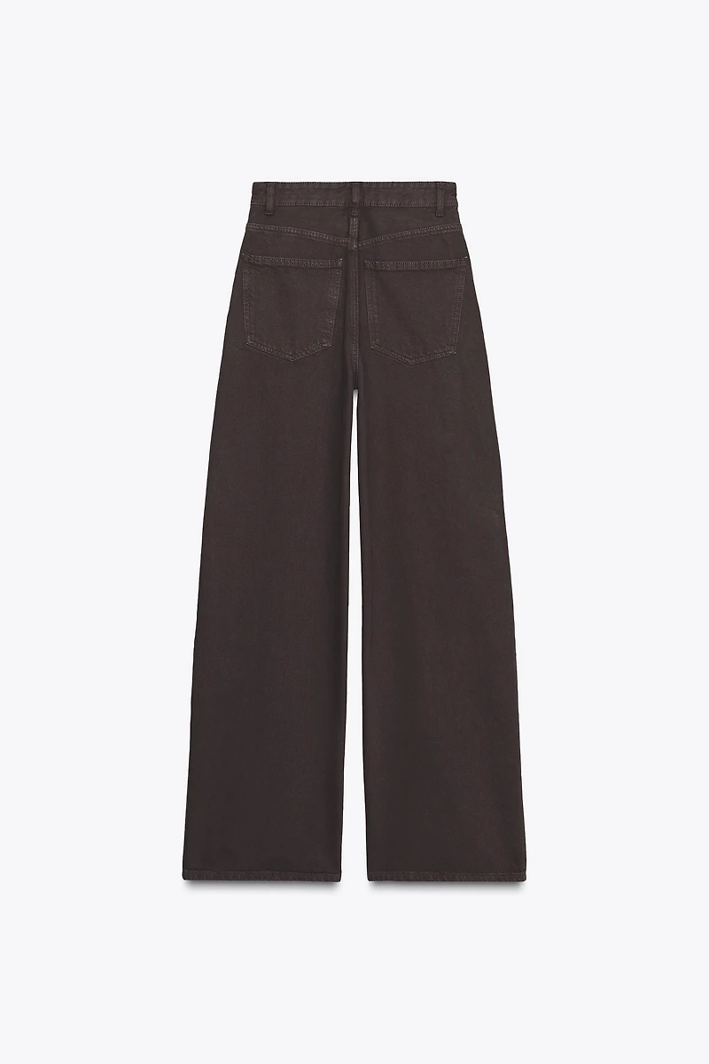 TRF EXTRA WIDE LEG HIGH WAIST JEANS