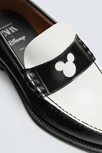 LEATHER PENNY LOAFERS HARRY LAMBERT FOR ZARA X DISNEY