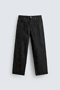 TEXTURED JACQUARD PANTS