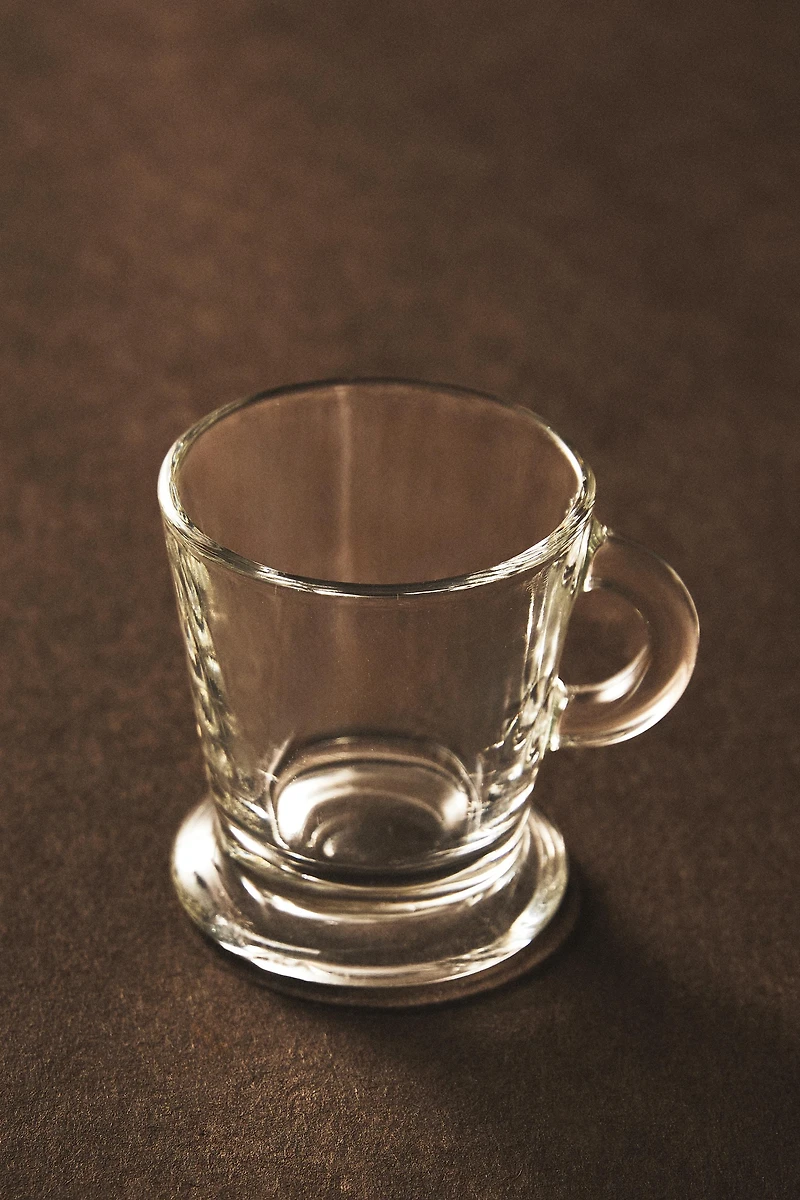 TRANSPARENT GLASS CAPPUCCINO CUP
