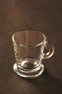 TRANSPARENT GLASS CAPPUCCINO CUP