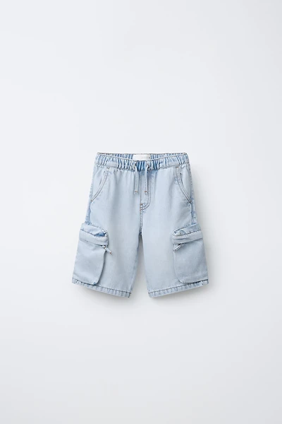 URBAN DENIM CARGO SHORTS