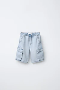 URBAN DENIM CARGO SHORTS