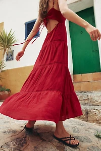 LONG STRAPPY DRESS