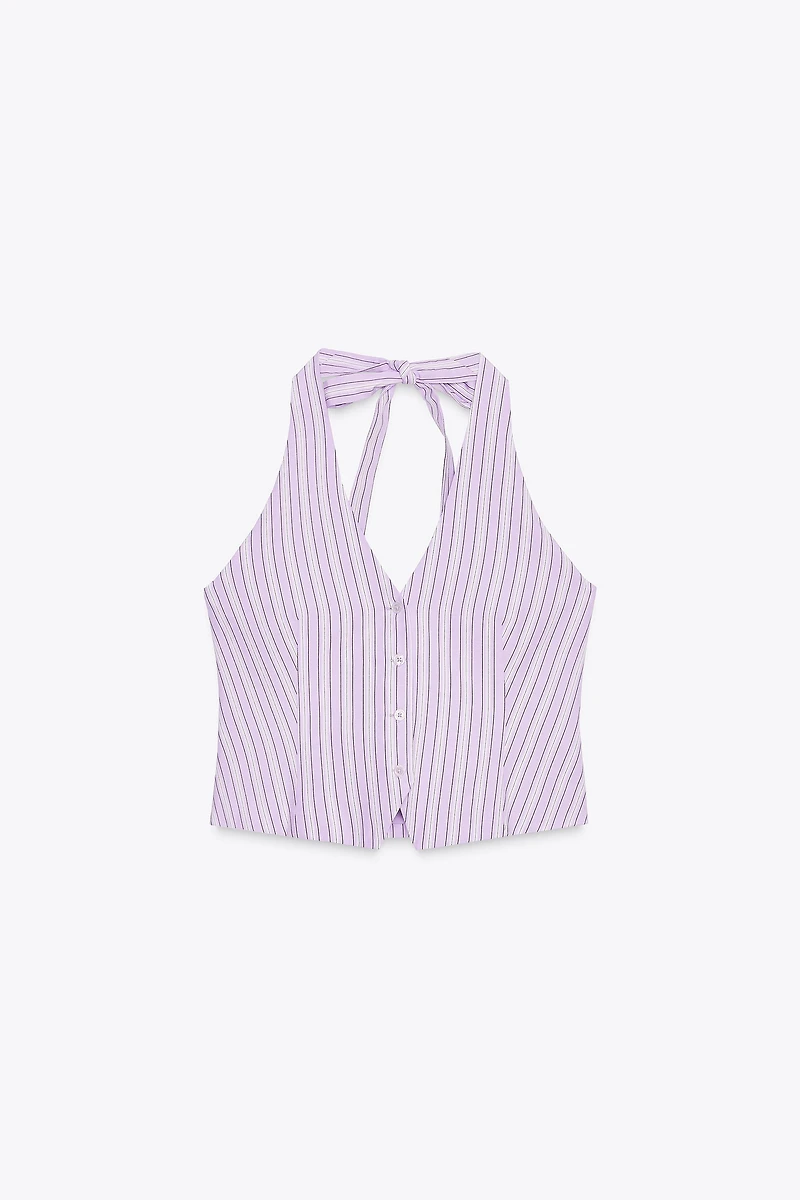 STRIPED VEST TOP