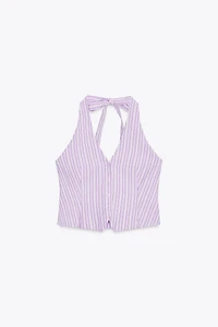STRIPED VEST TOP