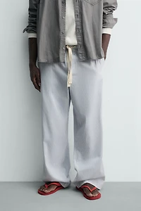 PANTALON BAGGY À RAYURES