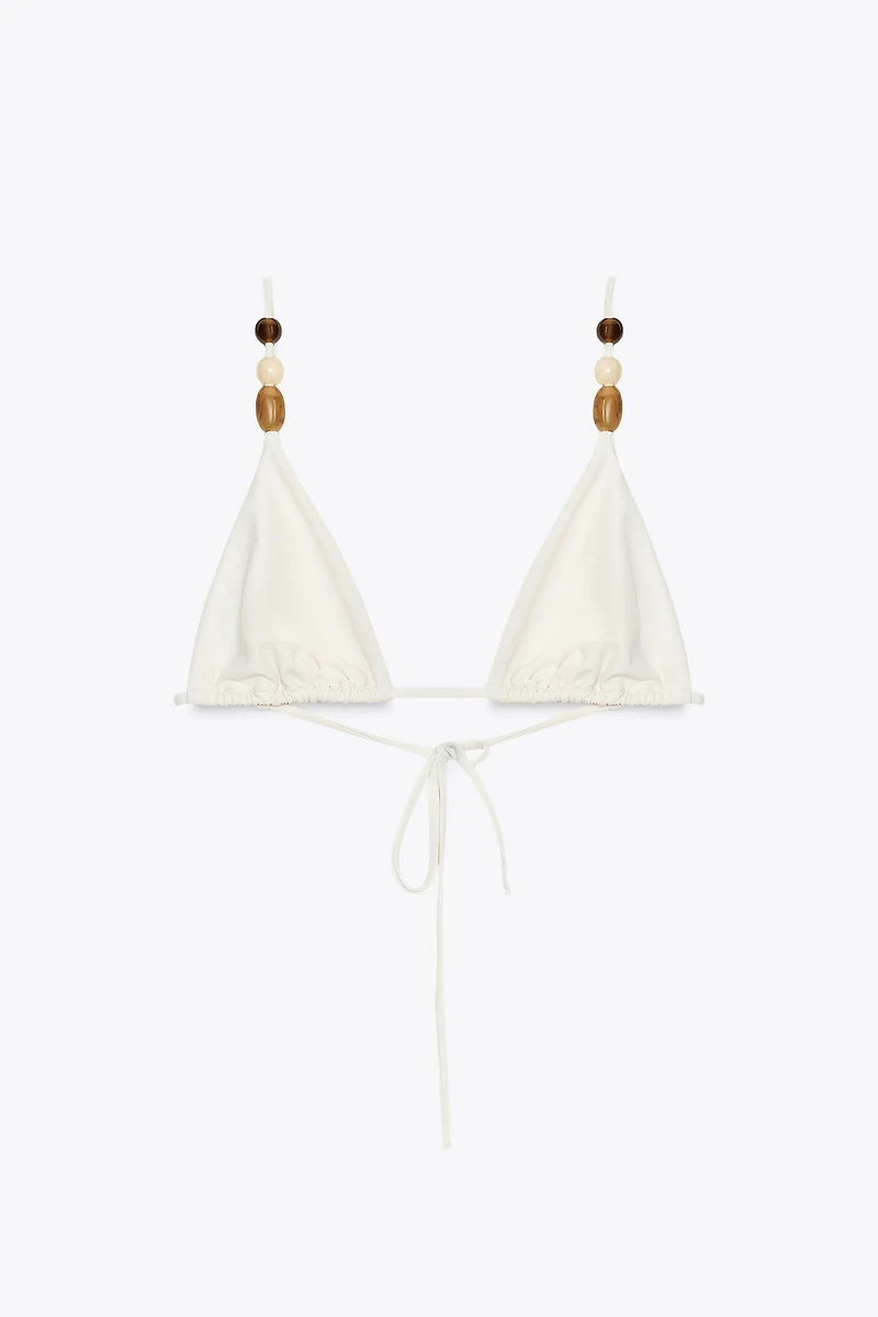 PIECED TRIANGLE BIKINI TOP