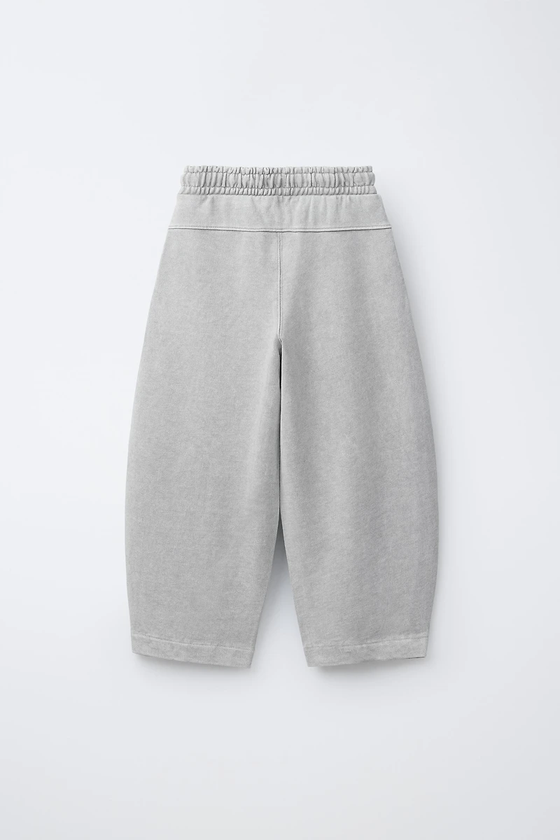 BARREL TEXT PLUSH PANTS