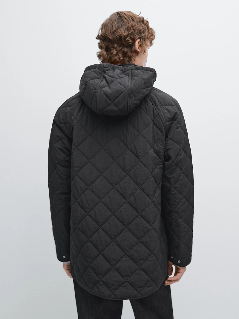 Water-repellent puffer jacket