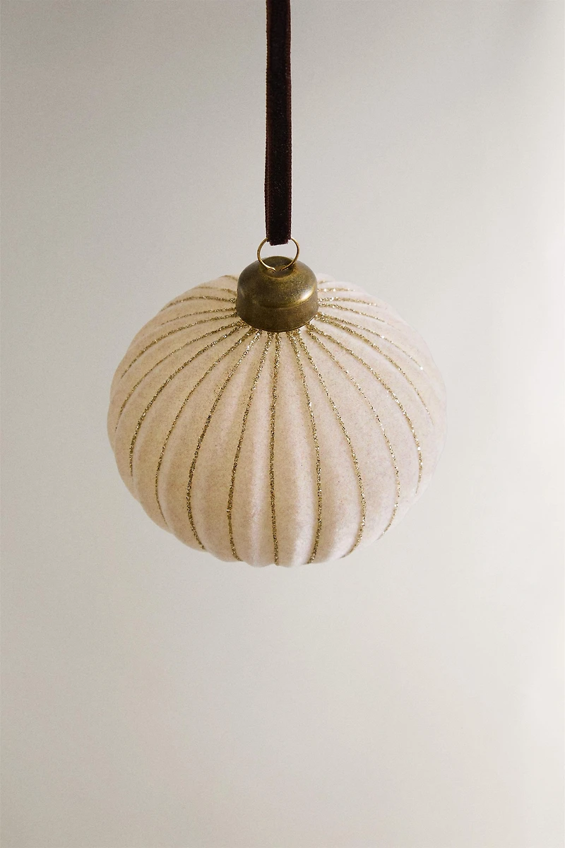 STRIPED CHRISTMAS TREE ORNAMENT