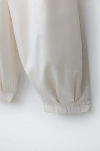 PLEATED BARREL PANTS