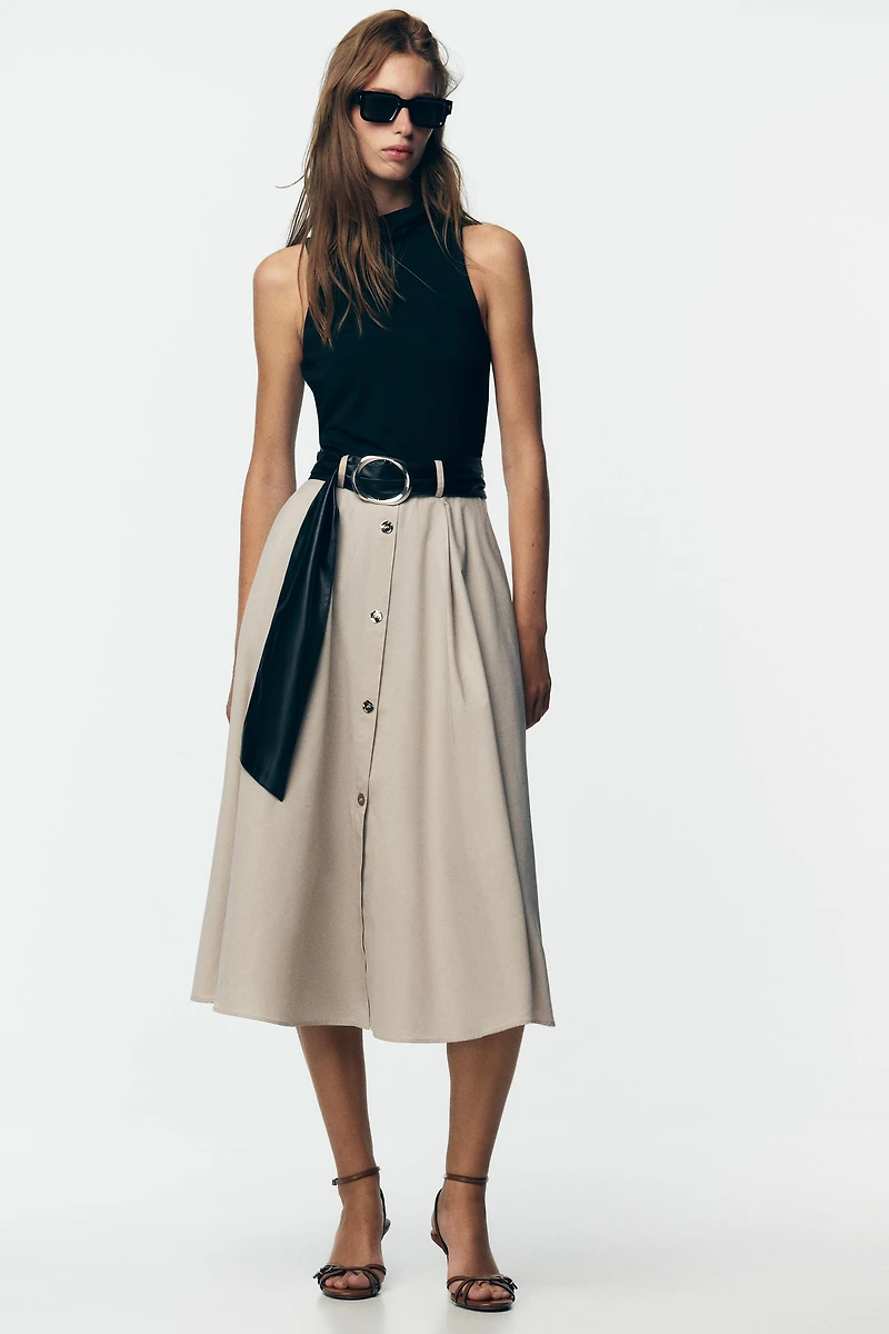 COMBINATION BELTED DRESS