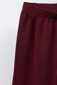 PLAIN WIDE LEG PANTS