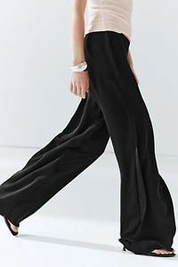 Straight-leg flowing pants