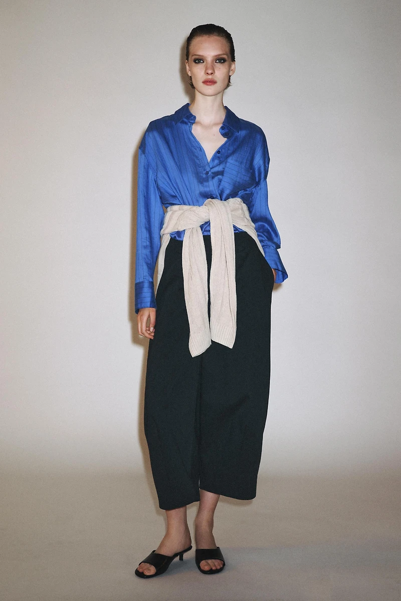 ZW COLLECTION CROP BALLOON PANTS