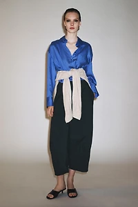 ZW COLLECTION CROP BALLOON PANTS