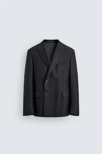 VESTE DE COSTUME À RAYURES 100% LAINE