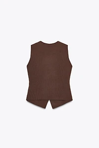 SMOOTH KNIT VEST TOP