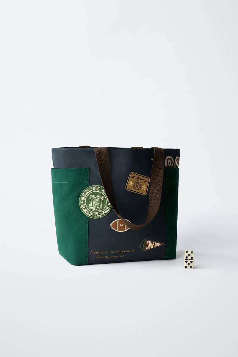 PATCH SHOPPER BAG