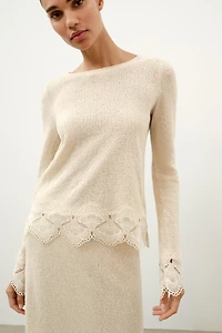 JUPE RUSTIQUE AU CROCHET