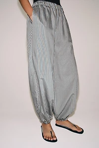 ZW COLLECTION STRIPED BALLOON PANTS