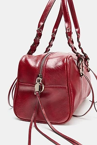 CRACKLED BOWLING BAG