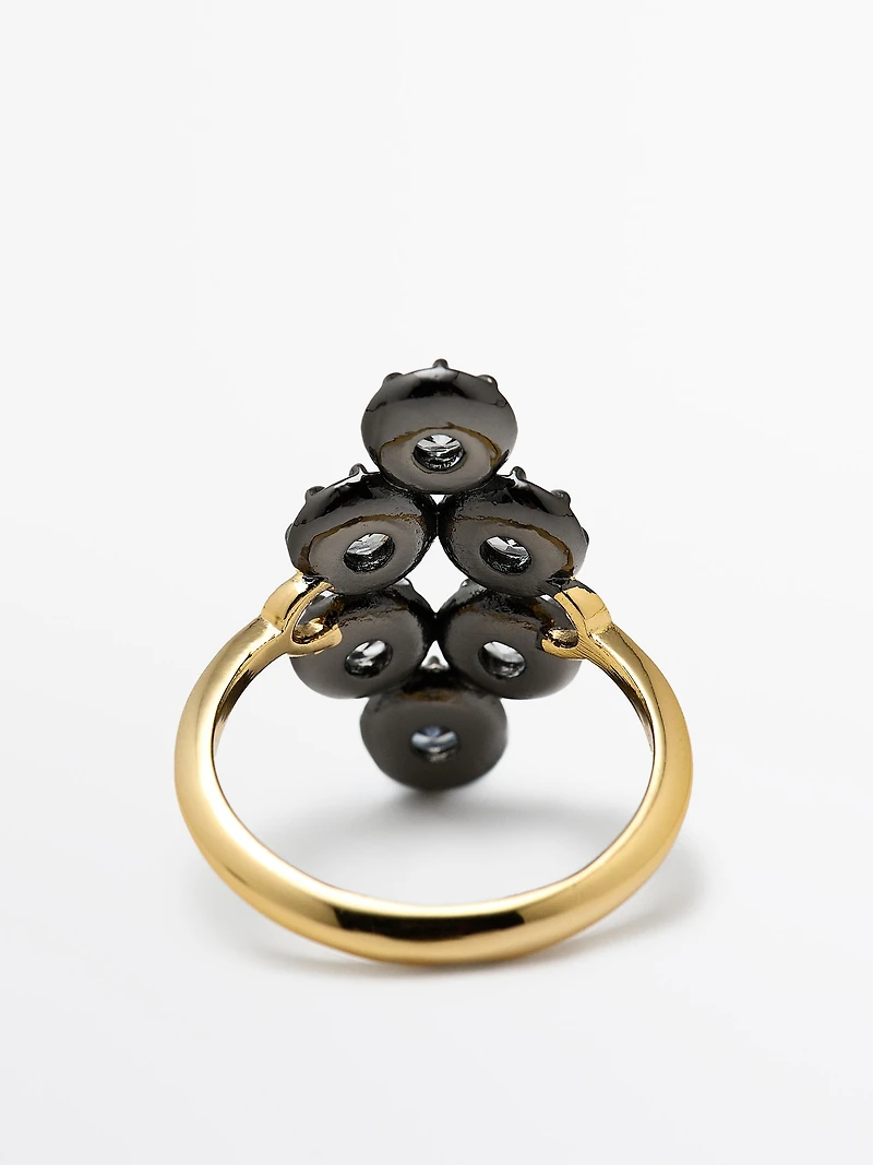 Antique rhinestone ring