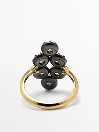 Antique rhinestone ring