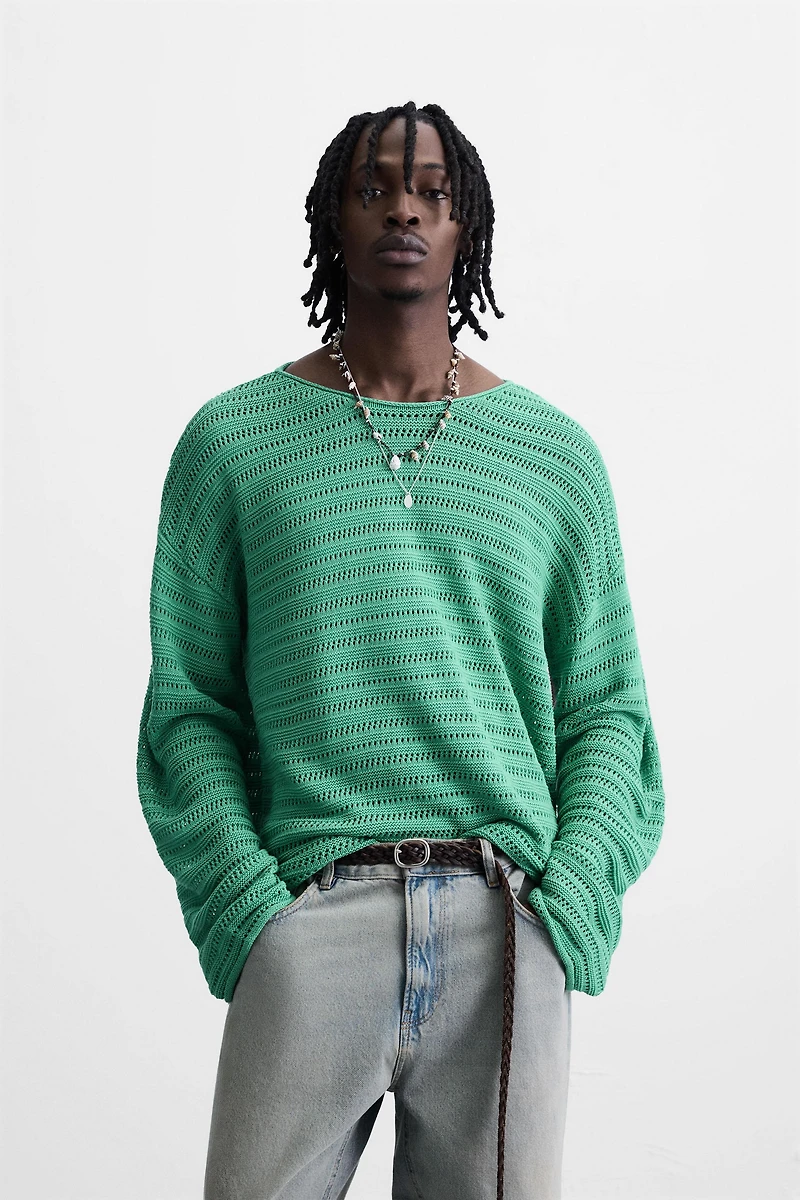 PULL STRUCTURÉ AJOURÉ