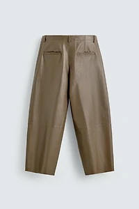 PANTALON BALLOON FIT EN CUIR