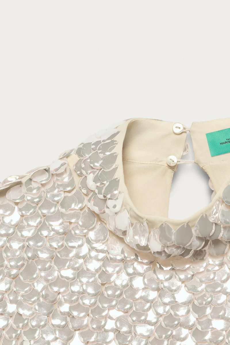 MARISA BERENSON X ZARA SEQUIN TOP