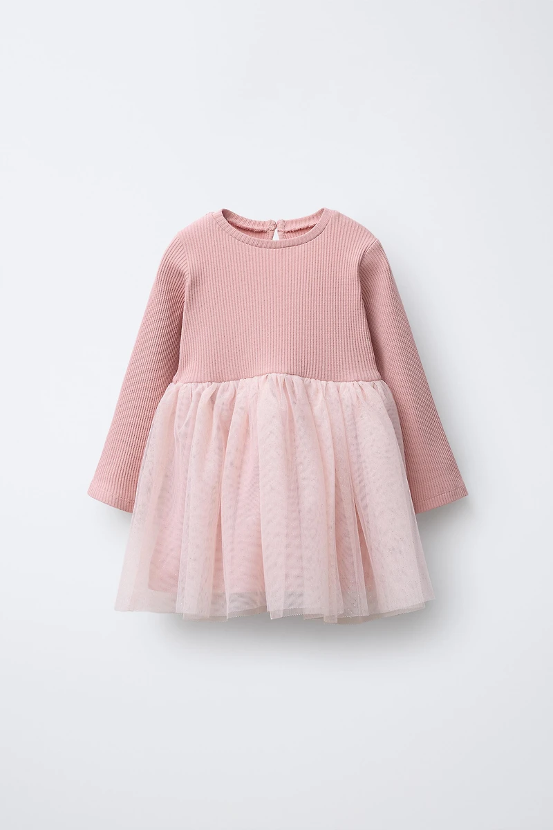 ROBE BIMATIÈRE TULLE PAILLETÉ