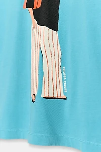 PHILIPPA COULES WASHED-EFFECT T-SHIRT