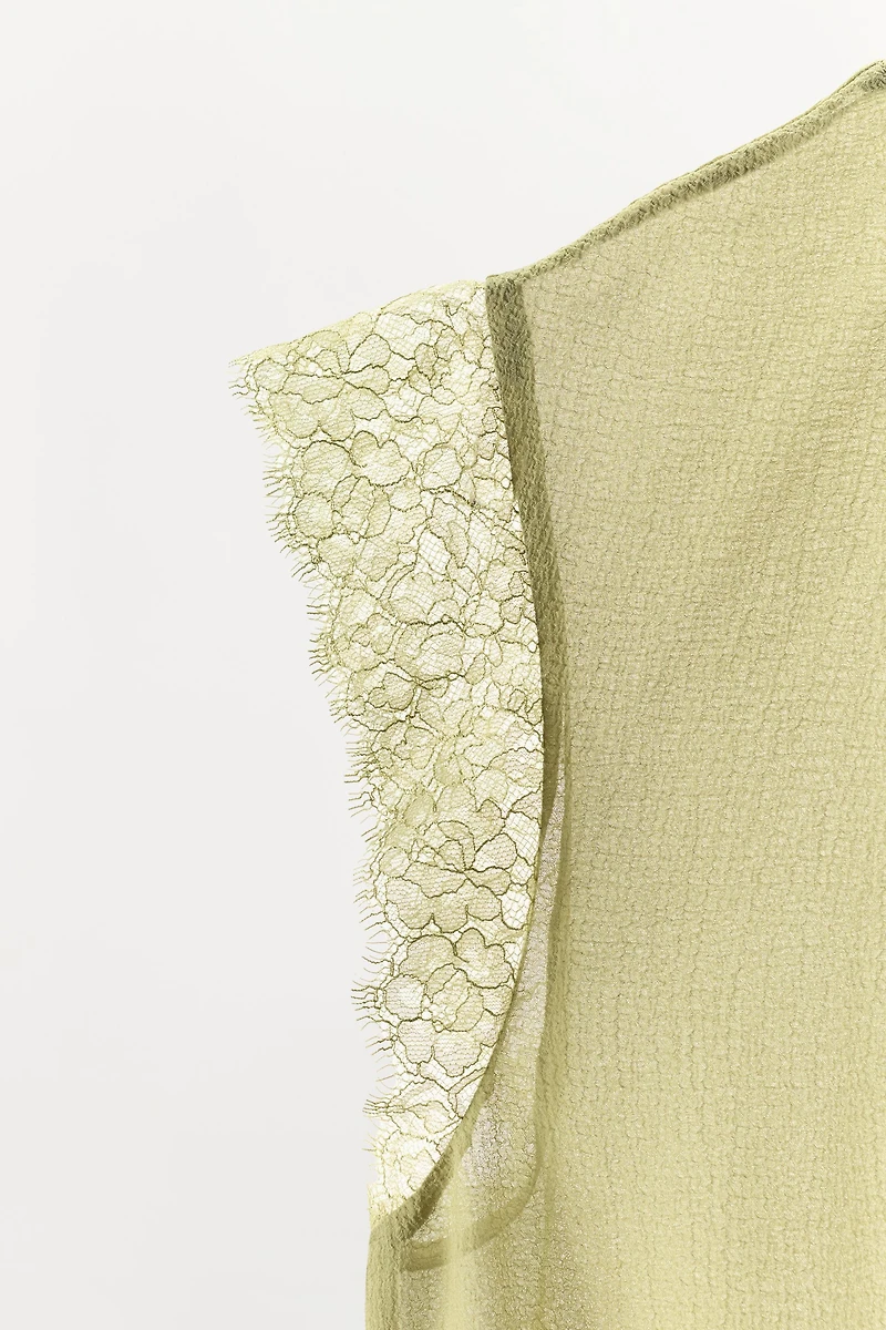 GEORGETTE LACE BLOUSE BODYSUIT