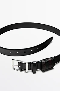 Ceinture 5 passants en cuir - STUDIO