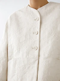 100% cotton floral fabric jacket