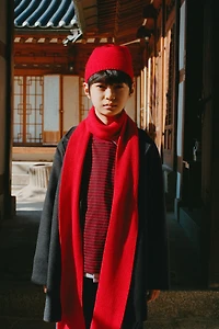 MANTEAU LONG EN DRAP DE LAINE