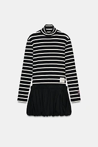 STRIPED COMBINATION DRESS