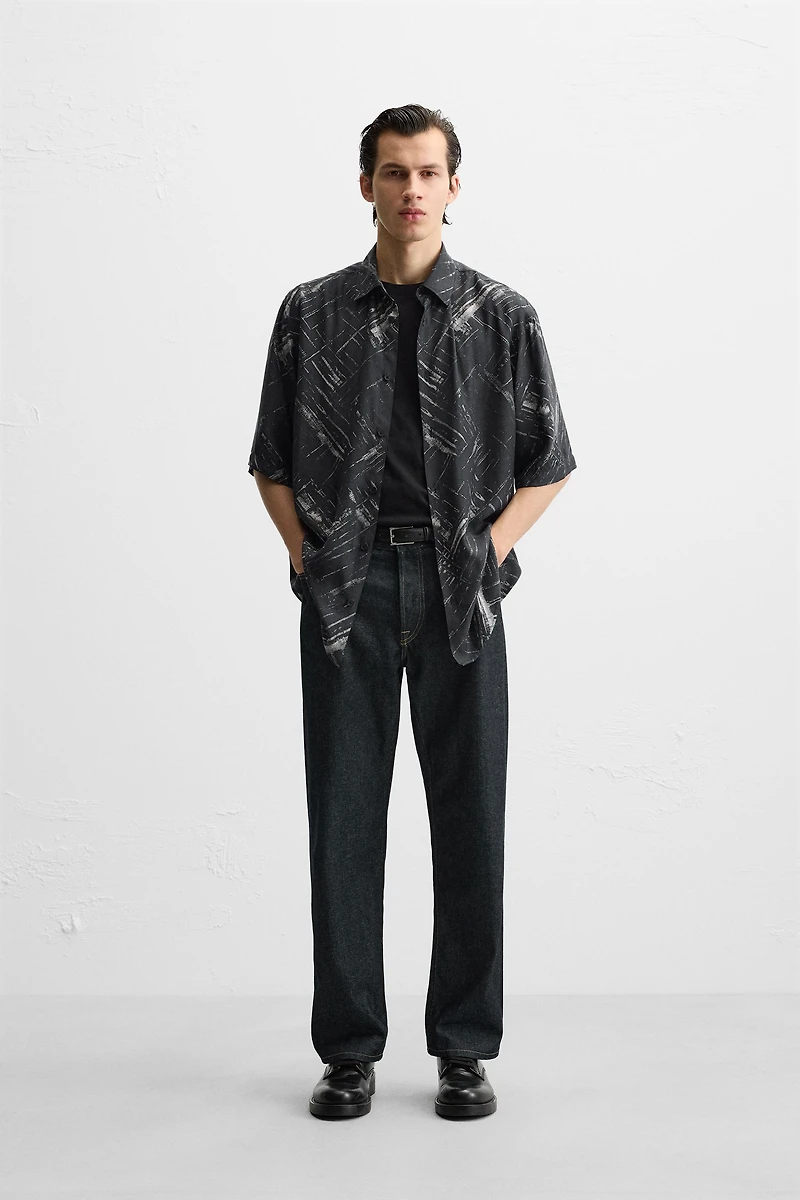 RELAXED FIT SATIN SHIRT