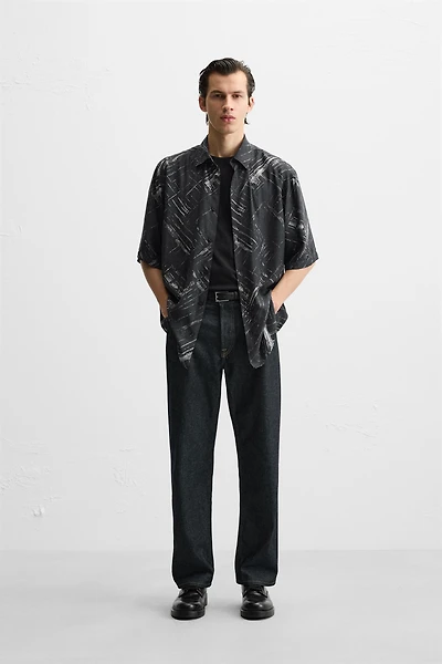 RELAXED FIT SATIN SHIRT