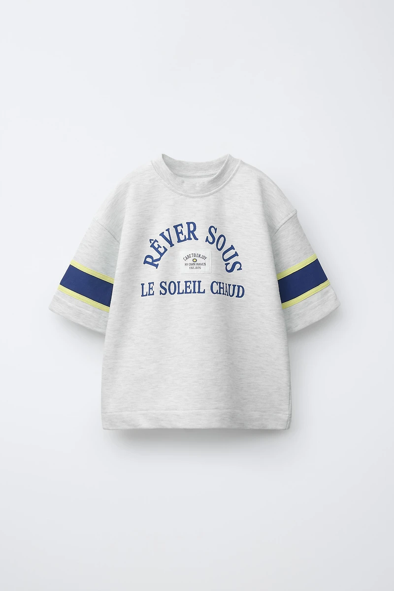 JOGGING TEXT T-SHIRT