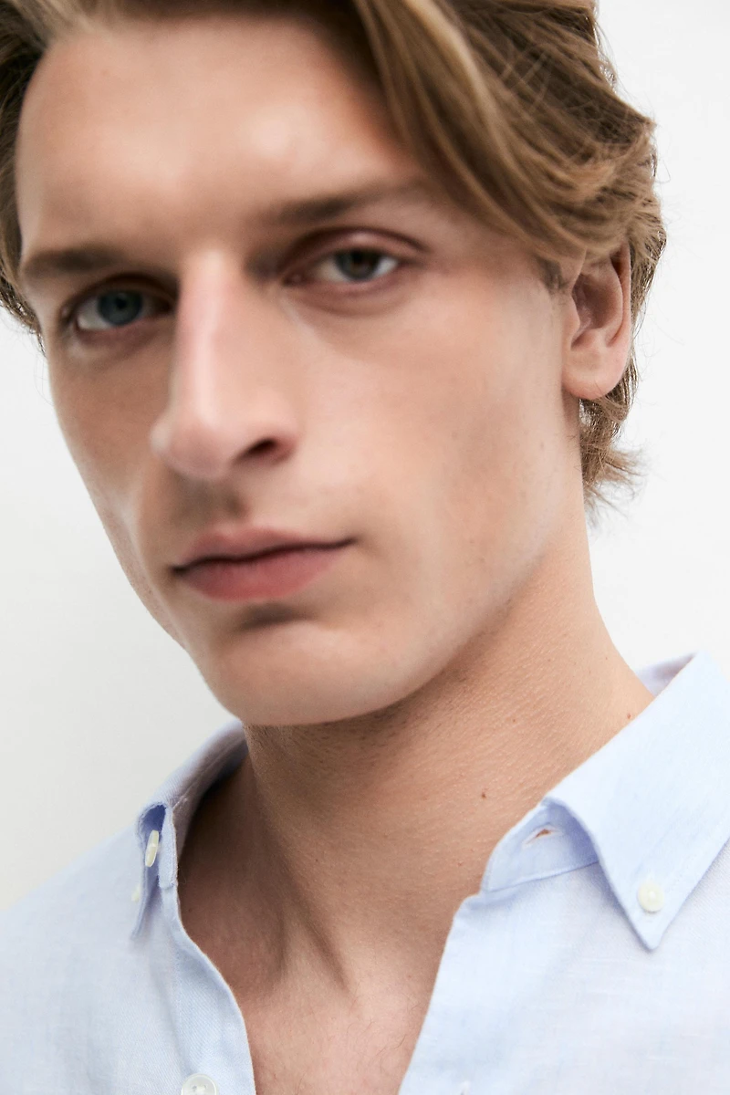 100% linen shirt