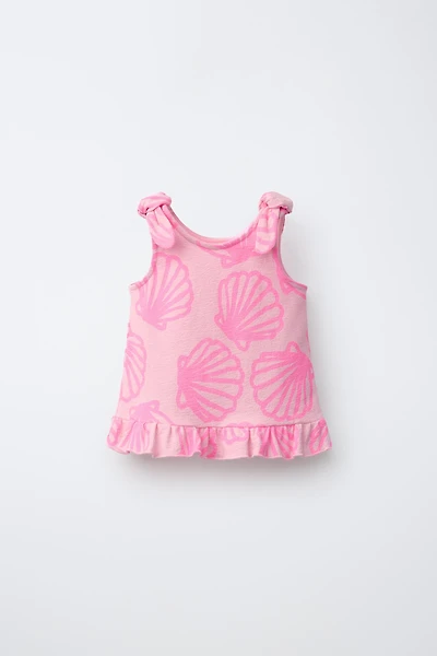 NEON KNOTTED SHELL T-SHIRT