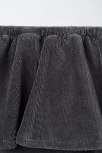 JUPE-CULOTTE EN VELOURS CÔTELÉ