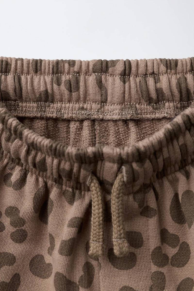 ANIMAL PRINT PLUSH PANTS