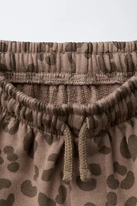 ANIMAL PRINT PLUSH PANTS