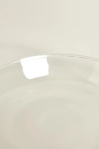 BOROSILICATE GLASS SIDE PLATE WITH RIM